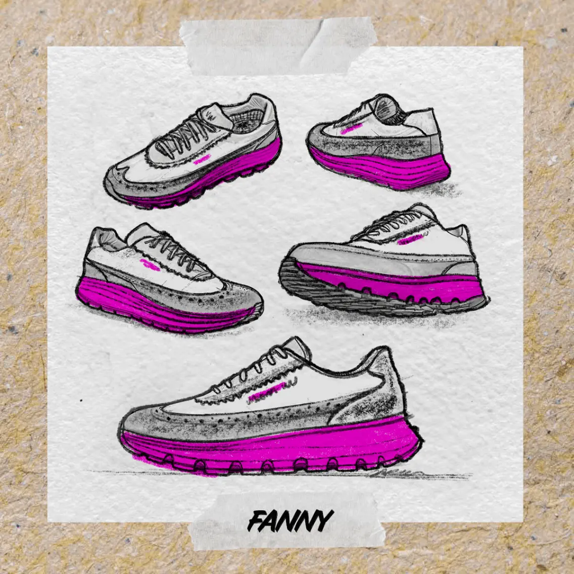 Vanessa Wu - Fanny - sketches - sneakers