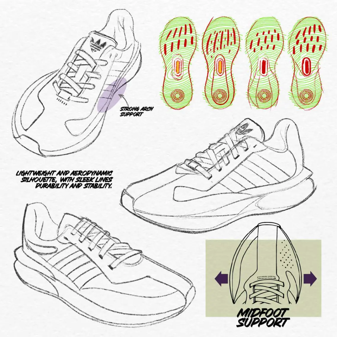 Adidas - Romulus - Products - Sketches