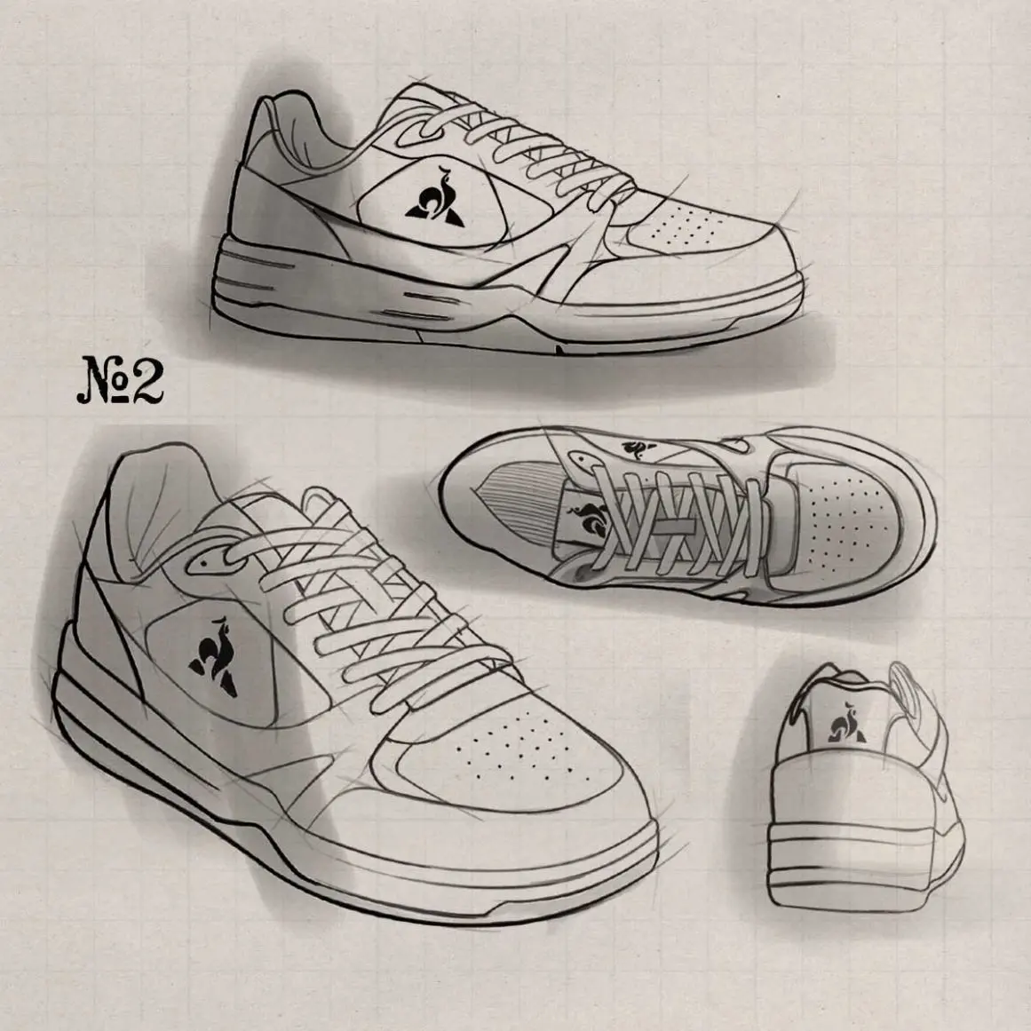 Le Coq Sportif - LCS Pro Star Lite - Sketches - 